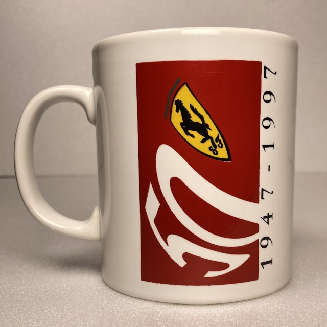 【未使用品・新品・デッドストック商品】フェラーリ 創立50周年記念ロゴ マグカップ