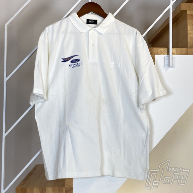 【ReLaPit古着販売】【メール便発送】スチュアートグランプリ 1999年 ポロシャツ XL チーム支給品　　汚れ有 USED