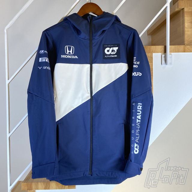 【ReLaPit古着販売】【宅急便発送】スクーデリア アルファタウリ ソフトシェルジャケット ネイビー×ホワイト サイズ:S