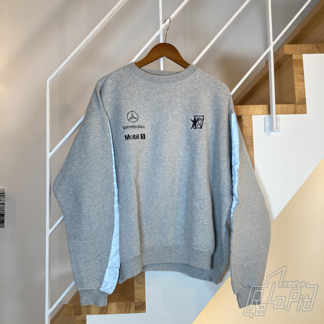 【ReLaPit古着販売】【宅急便発送】マクラーレンメルセデス リフレクター仕様 1997年 スウェット チーム支給品 グレー サイズXL