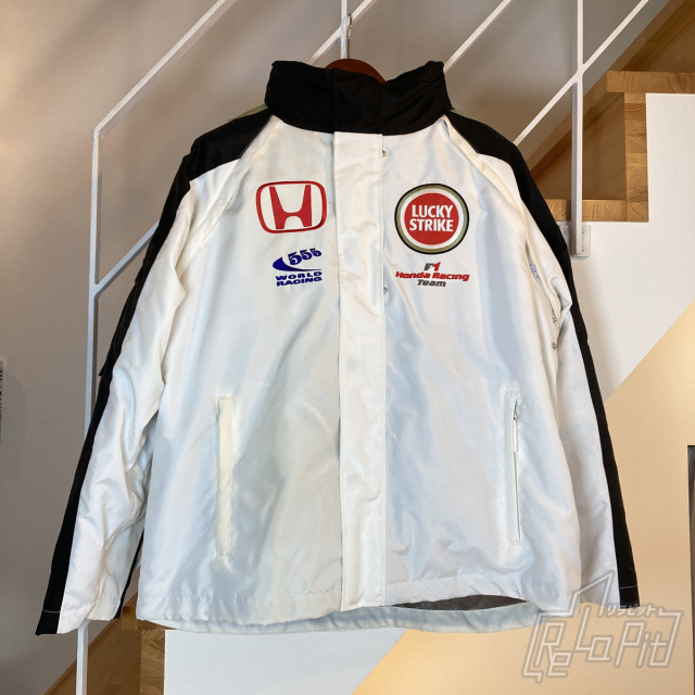 【ReLaPit古着販売】【宅急便発送】BARホンダ F1チーム 3WAYジャケット 2006年 チーム支給品 ホワイト サイズXL