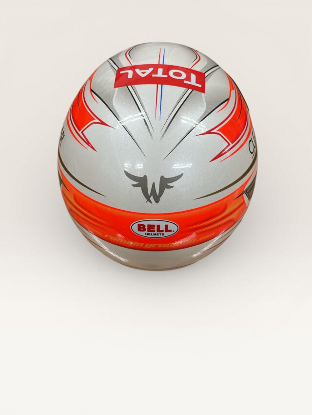 R.グロージャン 直筆サイン入り 1/2 BELL ロータス F1 チーム 2013