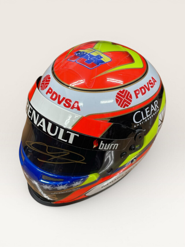 P.マルドナド 直筆サイン入り BELL ロータス F1 2014 ヘルメット F1