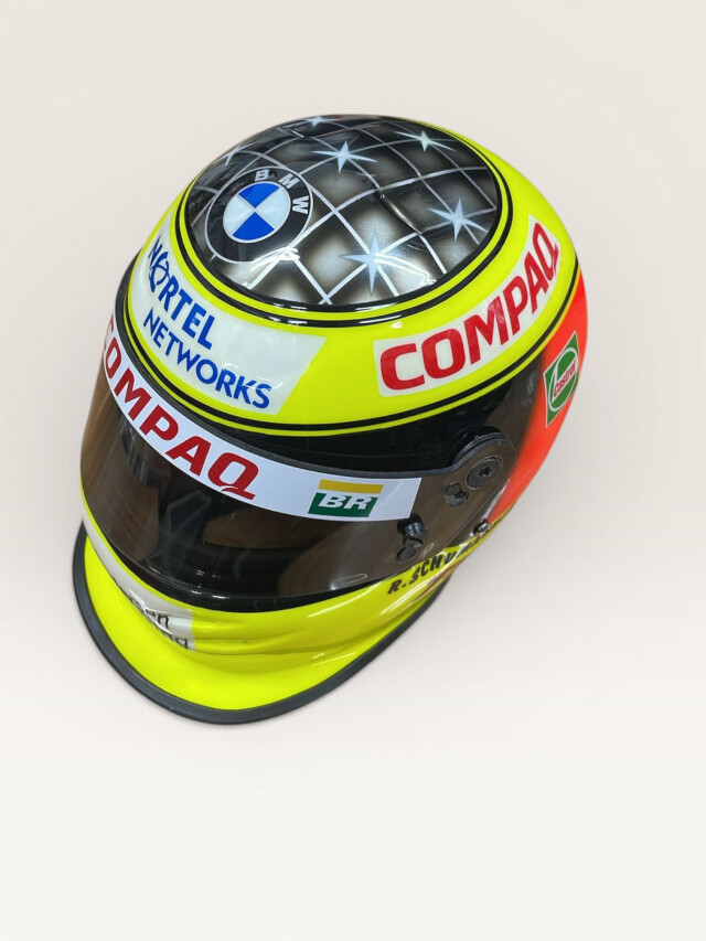 R.シューマッハ 直筆サイン入り BELL 1/2 ウィリアムズ BMW 2000