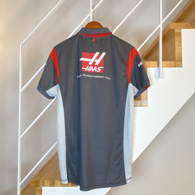 ハース 支給品 チームポロシャツ Lサイズ USED F1グッズ・ミニカーの