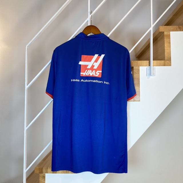 ハース 支給品 チームポロシャツ Lサイズ USED F1グッズ・ミニカーの
