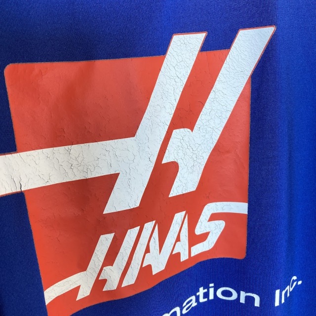 ハース 支給品 チームポロシャツ Lサイズ USED F1グッズ・ミニカーの
