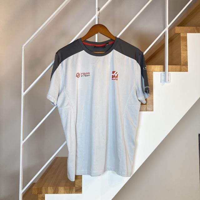ハース 支給品 チーム Tシャツ Lサイズ USED