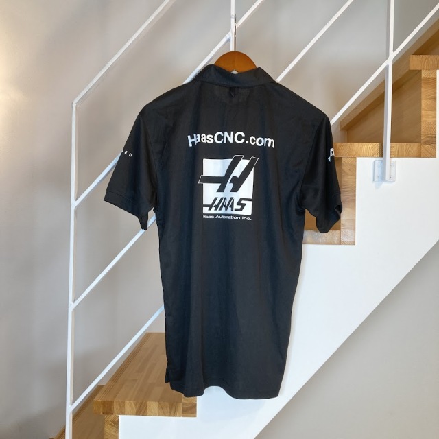 ハース 2019 支給品 チーム ポロシャツ Mサイズ USED F1グッズ