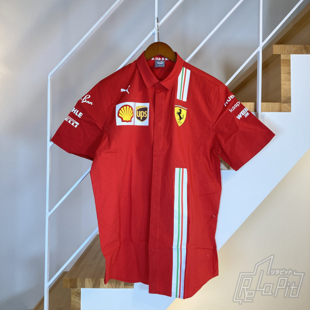 【ReLaPit古着販売】【メール便発送】2020 スクーデリア フェラーリ プーマ ピットシャツ レッド サイズL TYPEB