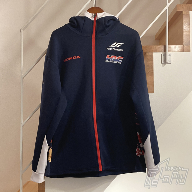 【ReLaPit古着販売】【宅急便発送】角田裕毅 × HRC コラボ 2024 日本限定 フルジップ パーカー ネイビー サイズ2XL
