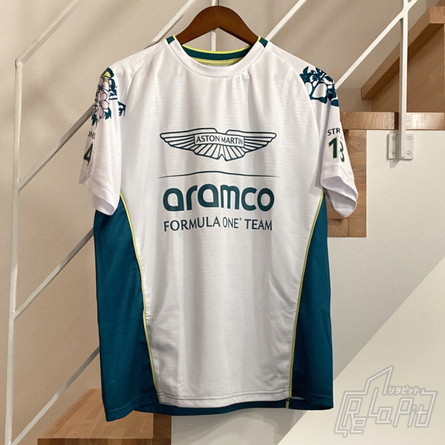【ReLaPit古着販売】【メール便発送】アストンマーティン F1 2025 日本GP限定 Tシャツ ホワイト×グリーン フリーサイズ