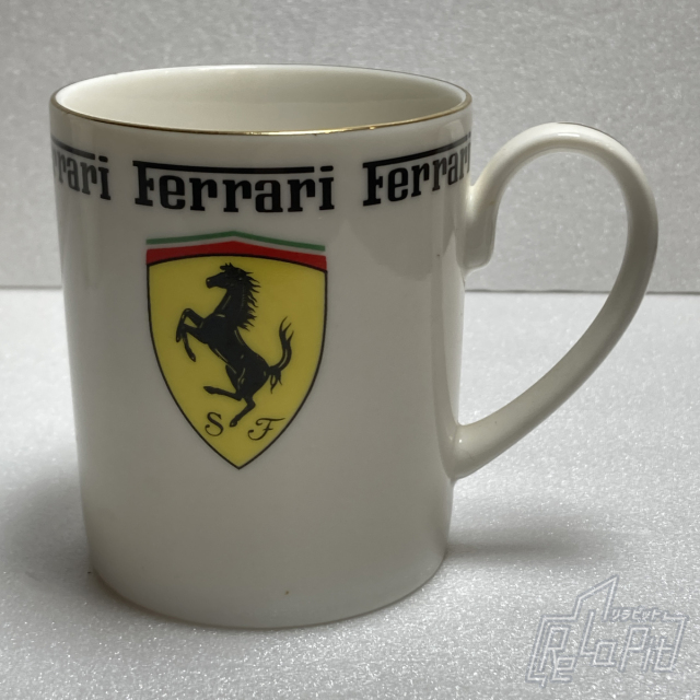 【ReLaPit古着販売】【宅急便発送】フェラーリ ロゴ入り マグカップ ホワイト Type B