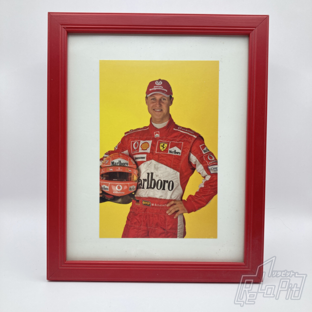 【ReLaPit古着販売】【宅急便発送】ミハエル・シューマッハ 2006 額装入り ドライバーズカード 額サイズ29x24cm