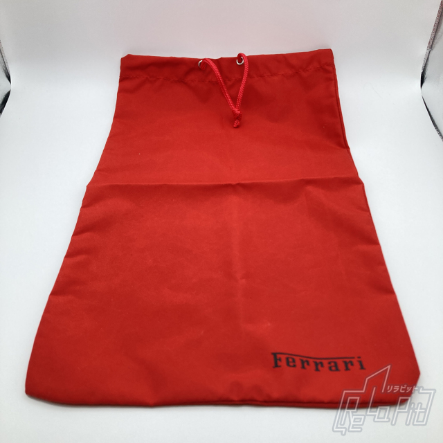 【ReLaPit古着販売】【メール便発送】フェラーリ 巾着 レッド 41x25cm 新品・未使用