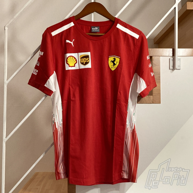 【ReLaPit古着販売】【メール便発送】PUMA Ferrari 2018 チームTシャツ Mサイズ