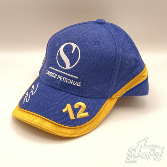 【ReLaPit古着販売】【宅急便発送】ザウバー ペトロナス F.マッサ ドライバーズ キャップ ブルー×イエロー タグ付き