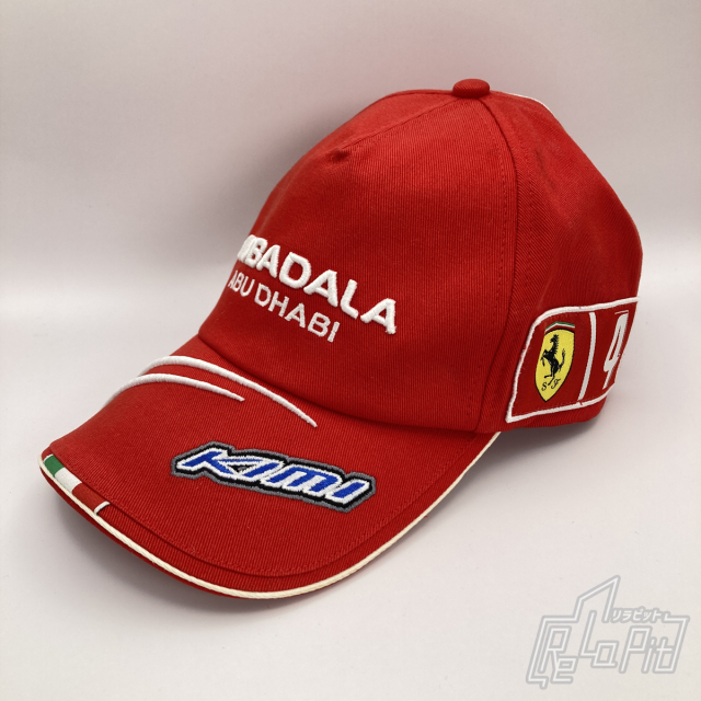 【ReLaPit古着販売】【宅急便発送】フェラーリ キミ・ライコネン 2009 キャップ No.4 レッド USED