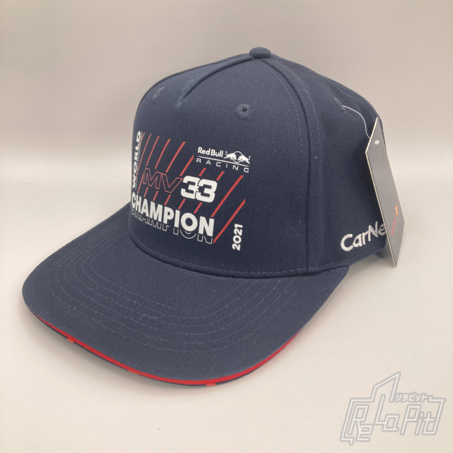 【ReLaPit古着販売】【宅急便発送】マックス・フェルスタッペン レッドブル・レーシング 2021 チャンピオン記念キャップ ネイビー