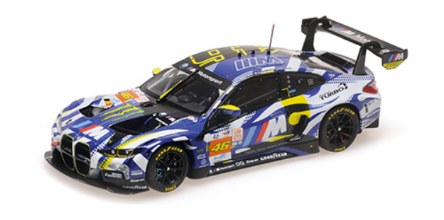 ミニチャンプス 1/43 BMW M4 GT3 "TEAM WRT" 2024年ルマン24時間レース V.ロッシ-A.アル・ハーティ-M.マーティン No.46