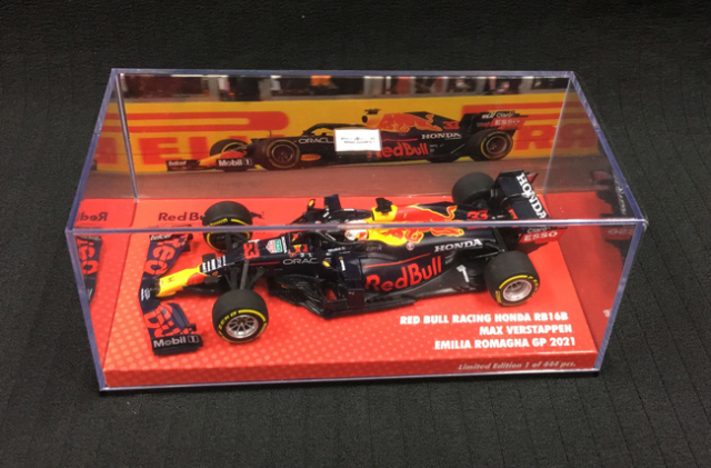 【海外別注】ミニチャンプス 1/43 レッドブル・ホンダ　RB16B M.フェルスタッペン 2021年エミリアロマーニャGP
