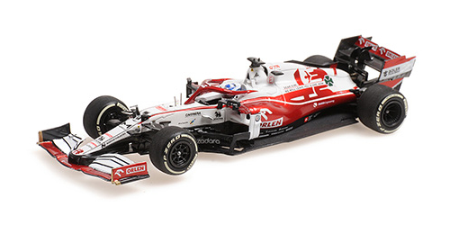 ミニチャンプス 1/43 アルファロメオ F1 チーム C41 K.ライコネン　2021年アブダビGPファイナルレース