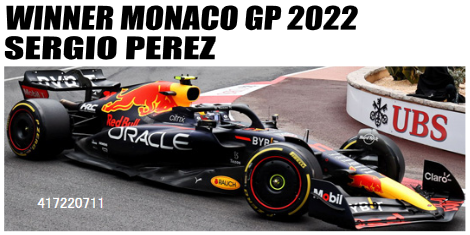 【アウトレットセール】ミニチャンプス 1/43  レッドブル RB18 S.ペレス モナコGP 2022 ウィナー