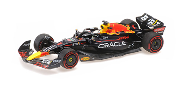 ミニチャンプス 1/43 レッドブル RB18 M.フェルスタッペン ハンガリーGP 2022 ウィナー  