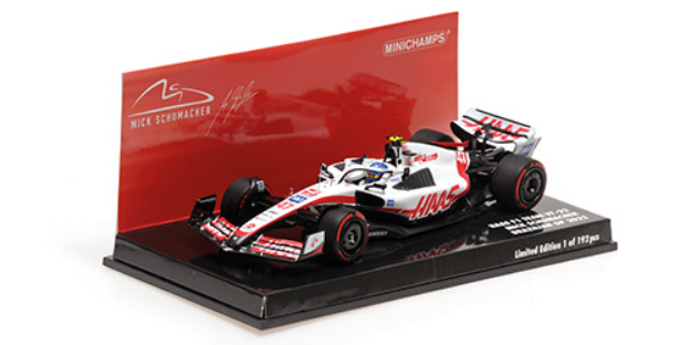 ミニチャンプス 1/43 ハース F1 VF-22 ミック・シューマッハ ブラジル 