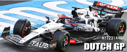 ミニチャンプス 1/43 アルファタウリ AT04 L.ローソン 2023年オランダGP