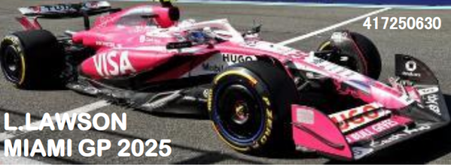 【ミニチャンプス(417250630)】ご予約商品7/21締切】1/43 ビザ キャッシュ RB F1チーム VCARB02 L.ローソン マイアミGP 2025 予価：税込￥18480