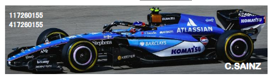 【ミニチャンプス(417260155)ご予約商品4/29締切】1/43 ウィリアムズ FW48 C.サインツ オーストラリアGP 2026 予価：税込￥19250