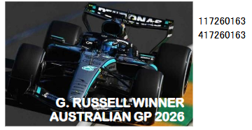 【ミニチャンプス(417260163)ご予約商品4/29締切】1/43 メルセデス W17 G.ラッセル オーストラリアGP 2026 ウィナー 予価：税込￥19250