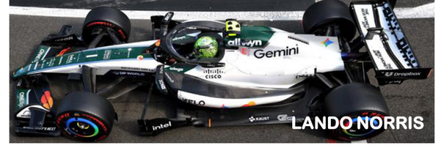 【ミニチャンプス(530267204)ご予約商品7/27締切】1/64 マクラーレン MCL40 ランド・ノリス 2026年シルバーストーンGP 予価：税込￥6,050