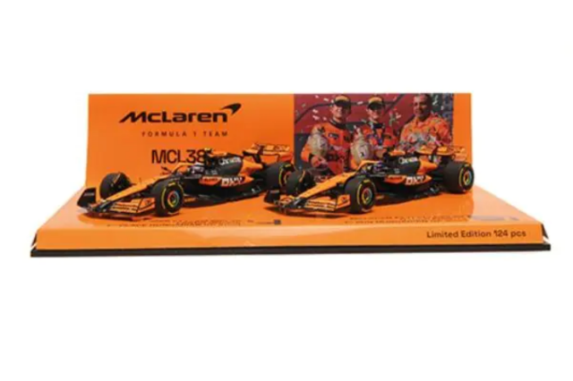 ミニチャンプス  1/43 マクラーレン MCL38 ノリス/ピアストリ アブダビGP 2024 コンストラクターズ チャンピオン 2台セット