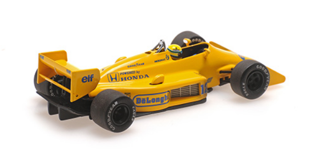ミニチャンプス 1/43 ロータス ホンダ 99T A.セナ 1987年モナコ