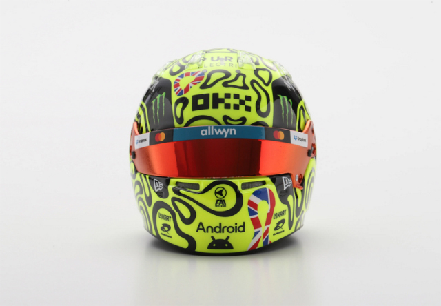 スパーク 1/5 L.ノリス 2025年イギリスGPヘルメット