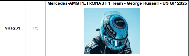 【スパーク(5HF232)ご予約商品11/23締切】1/5 K.アントネッリ 2025年USGPヘルメット 予価:税込¥8250