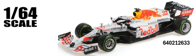 【ミニチャンプス(640212633)ご予約商品8/16締切】1/64 レッドブル ホンダ RB16B M.フェルスタッペン 2021年トルコGP 2位 フィギュア付 予価:税込¥6050