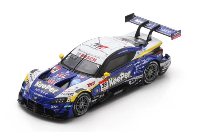 スパーク 64SGT25038 1/64 TGR TEAM KeePer CERUMO KeePer CERUMO GR Supra 石浦宏明 - 大湯都史樹 2025年SUPER GT GT500 No.38