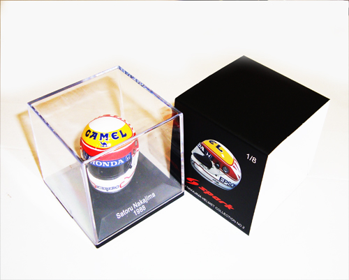 F1ショップ グランプリ別注　スパーク 1/8   中嶋 悟ヘルメットコレクション 第2弾　1988年仕様　