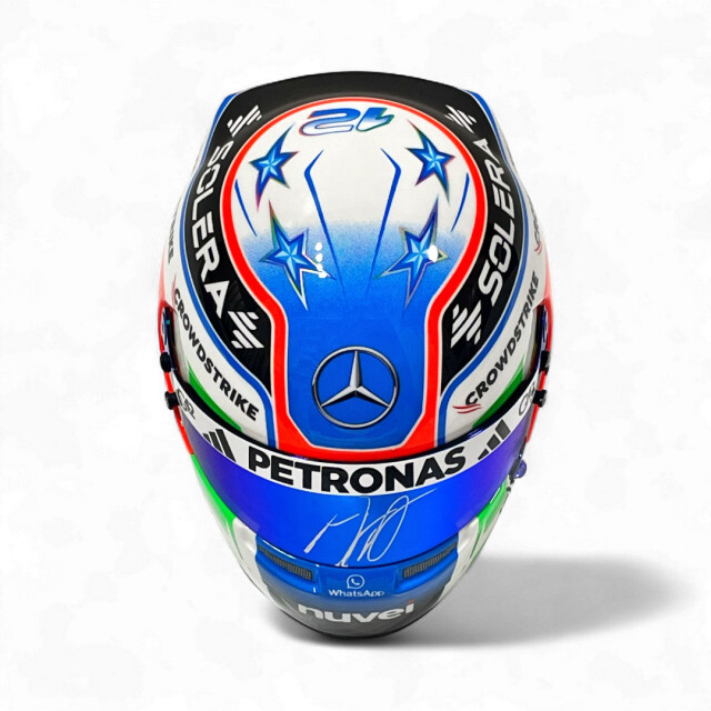 F1メルセデス 2025年チームカード キミ・アントネリ ミニヘルメット F1メルセデス 2025年チームカード キミ・アントネリ ミニヘルメット 4