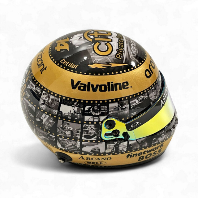 F.アロンソ直筆サイン、証明書付き 1/2ヘルメット 2024年本戦仕様 F