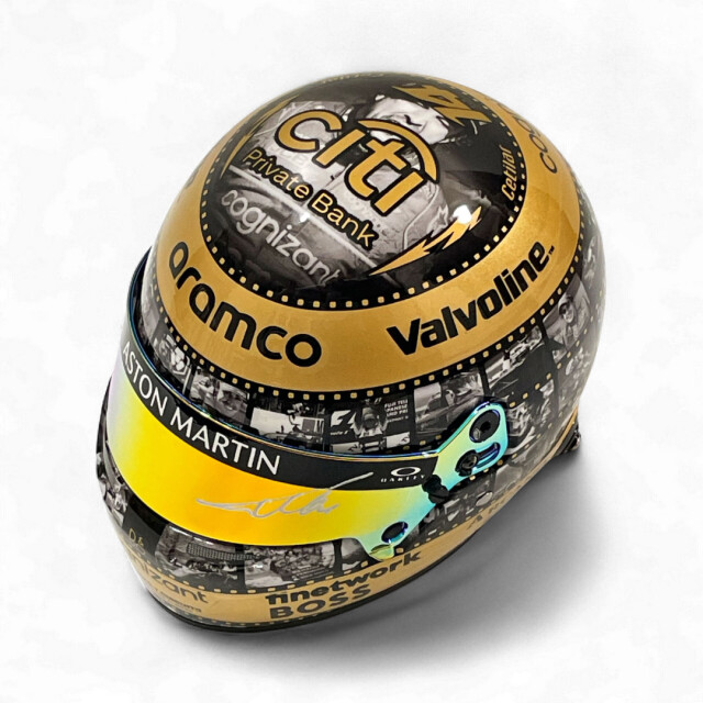 2024 F.アロンソ直筆サイン入 メキシコＧＰ 400GP 限定 1/2ヘルメット