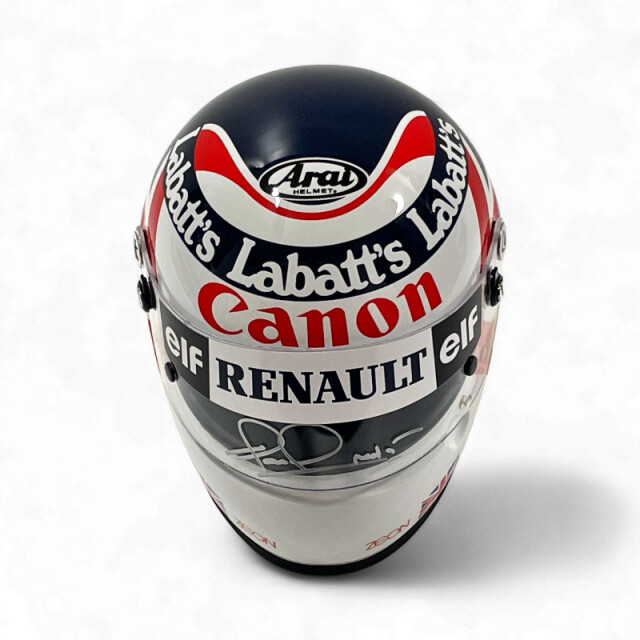 直筆サイン入り J.ヴィルヌーヴ 1/2 ウィリアムズ ヘルメット 直筆サイン入り J.ヴィルヌーヴ 1/2 ウィリアムズ ヘルメット - メルカリ