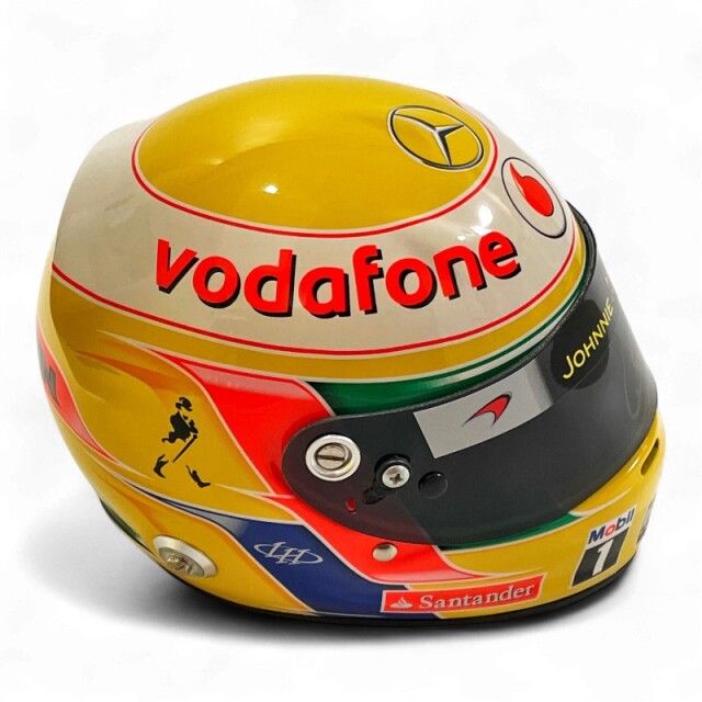 L.ハミルトン直筆サイン入 マクラーレン時代 2011 1/2ヘルメット F1