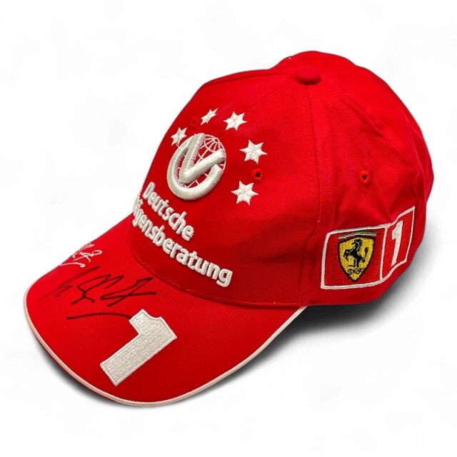 ミハエル・シューマッハ直筆サイン入  2003 ミハエルシューマッハドライバーズキャップ(市販品)