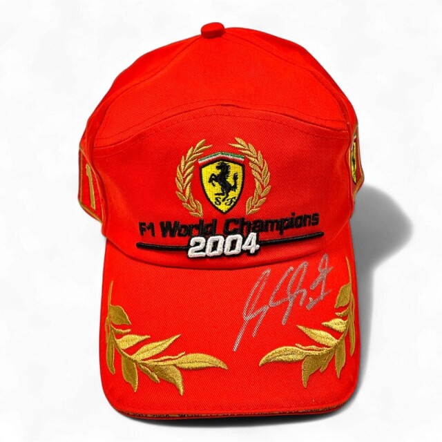 ミハエル・シューマッハ直筆サイン入 2004 F1ワールドチャンピオン記念