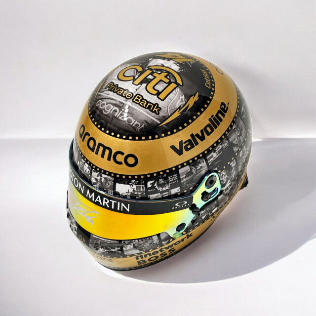 F.アロンソ直筆サイン入400GP 限定 1/2ヘルメット