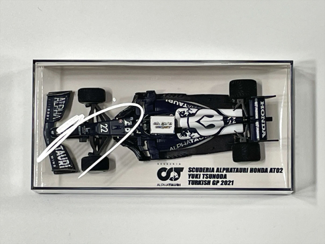 角田裕毅 直筆サイン入 ミニチャンプス 1/43 アルファタウリ・ホンダ